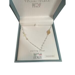 Mia Fiore Religious Chain and Bead Sterling Silver